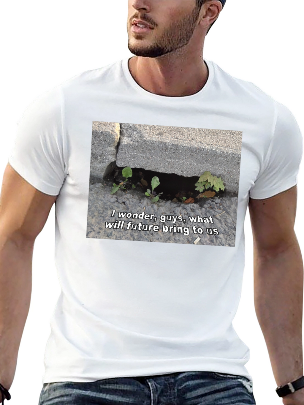 I Wonder Guys Graphic T-Shirt - Black
