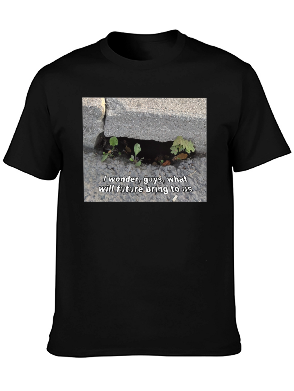 I Wonder Guys Graphic T-Shirt - Black