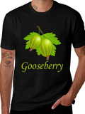 Gooseberry Graphic Print Black T-Shirt