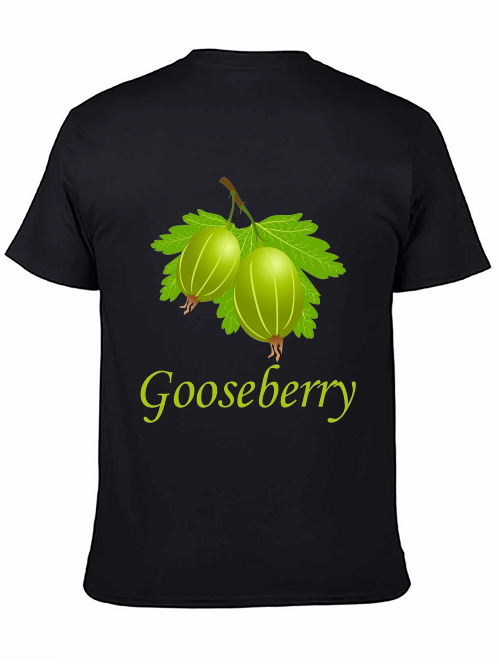 Gooseberry Graphic Print Black T-Shirt