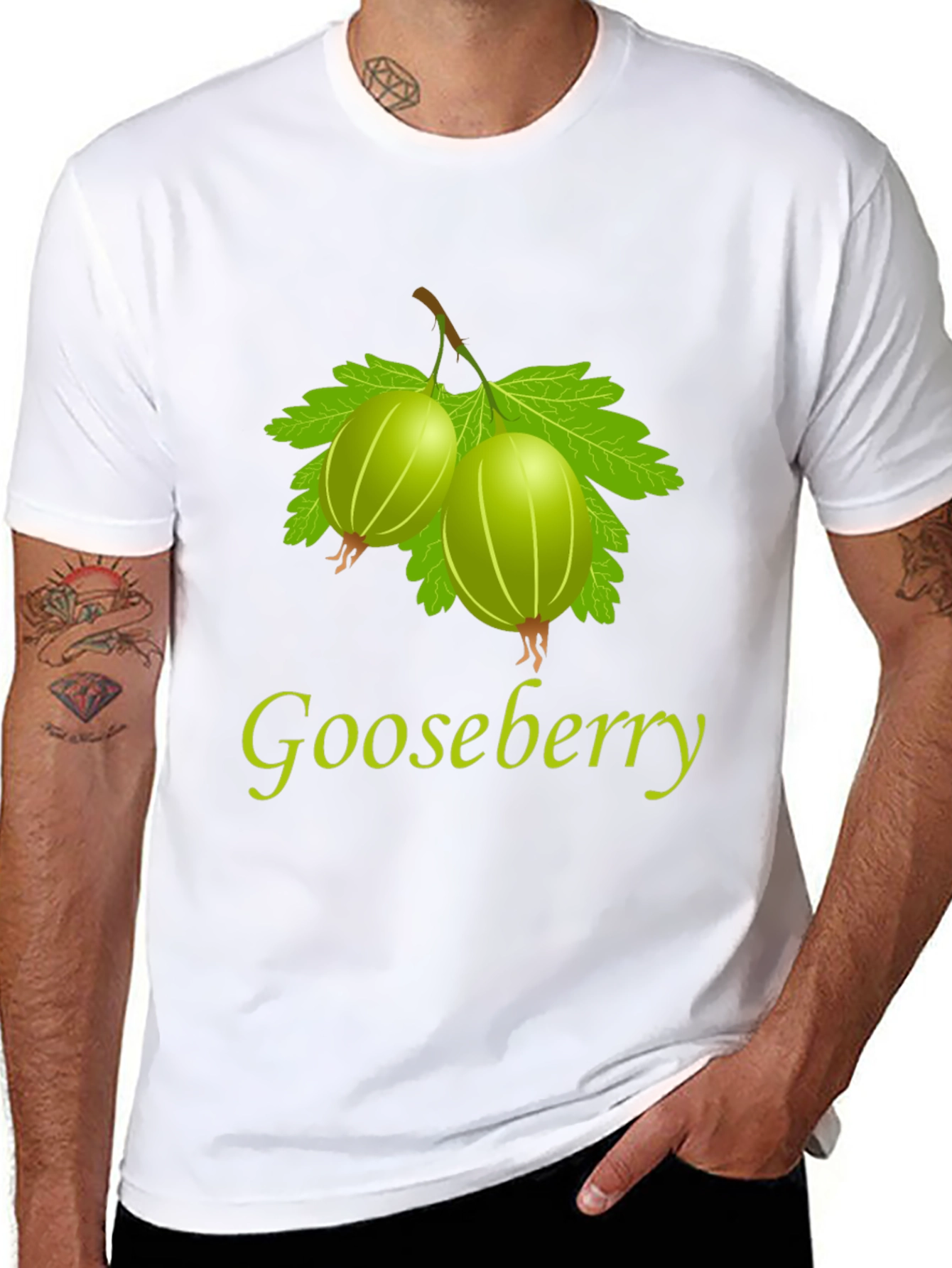 Gooseberry Graphic Print Black T-Shirt
