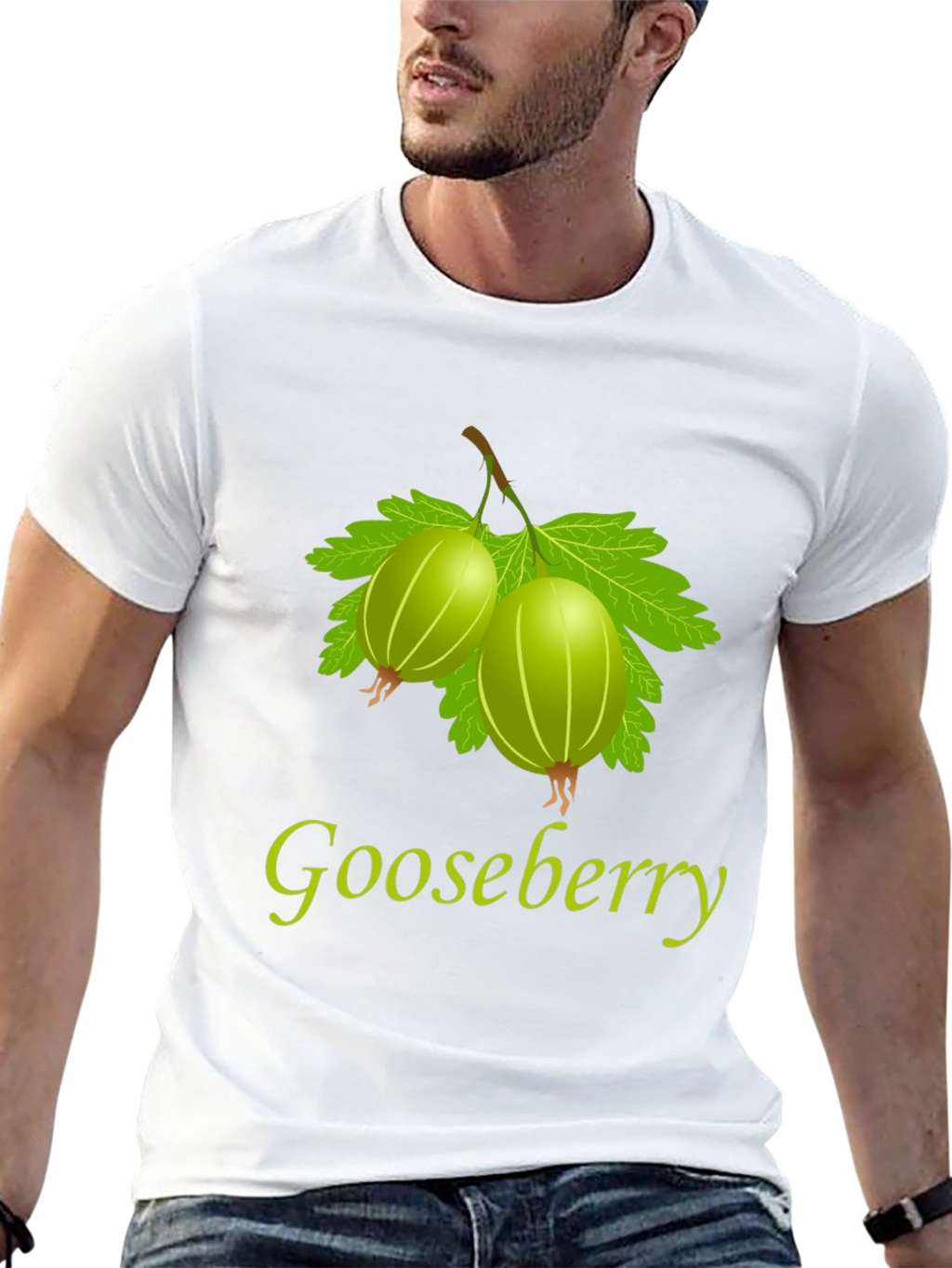 Gooseberry Graphic Print Black T-Shirt