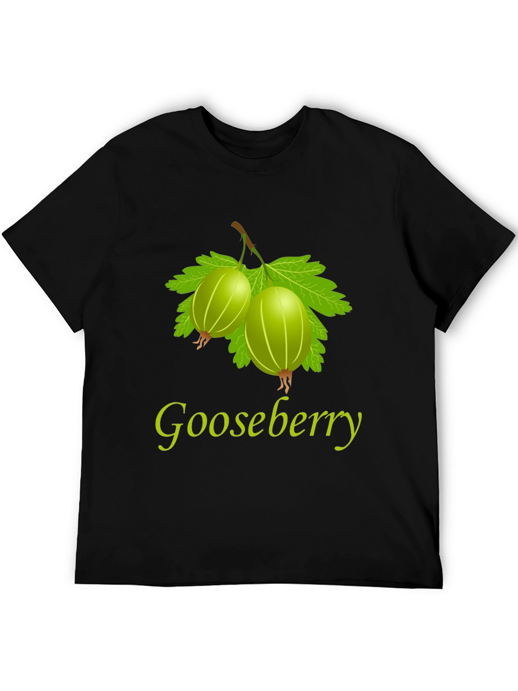 Gooseberry Graphic Print Black T-Shirt