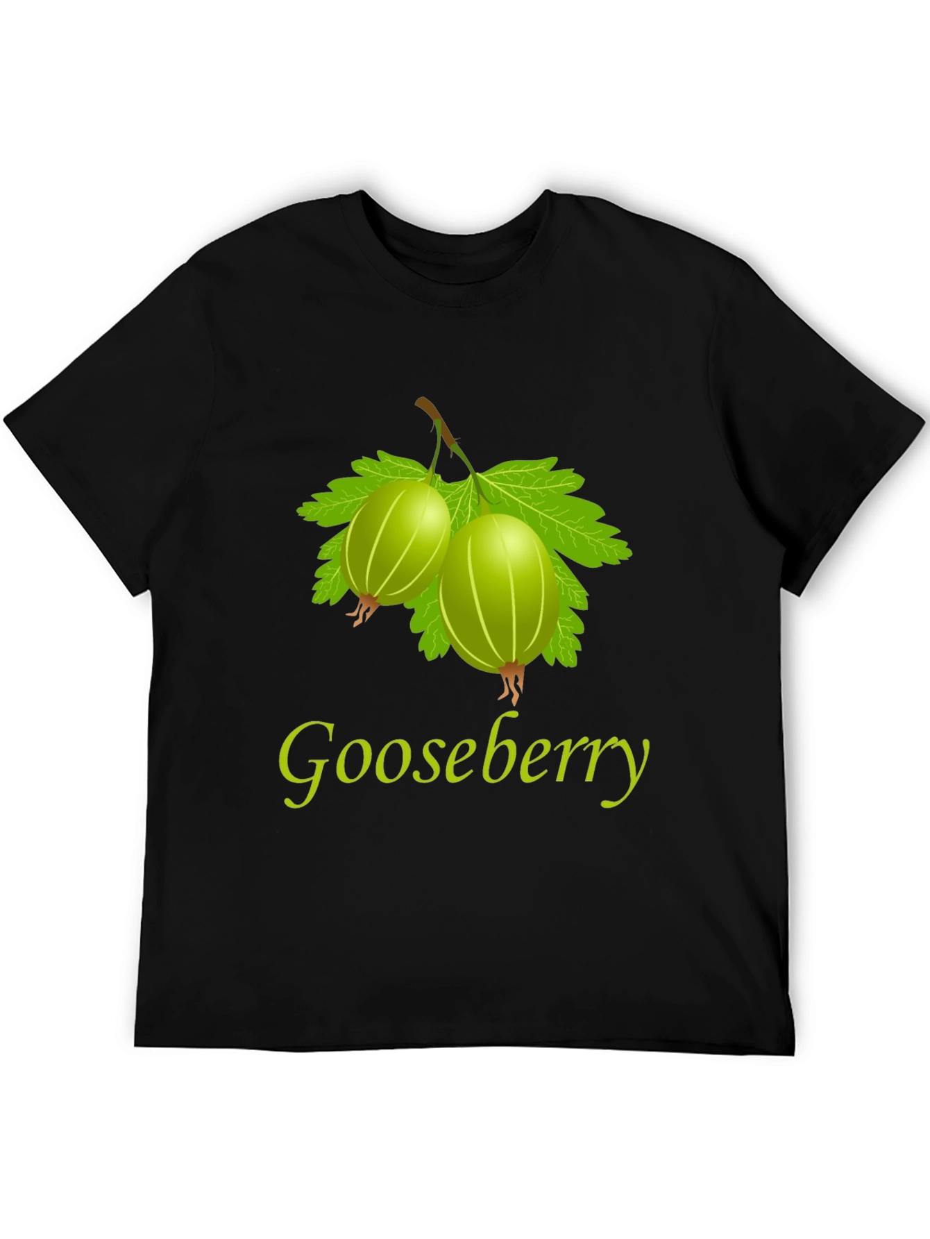 Gooseberry Graphic Print Black T-Shirt
