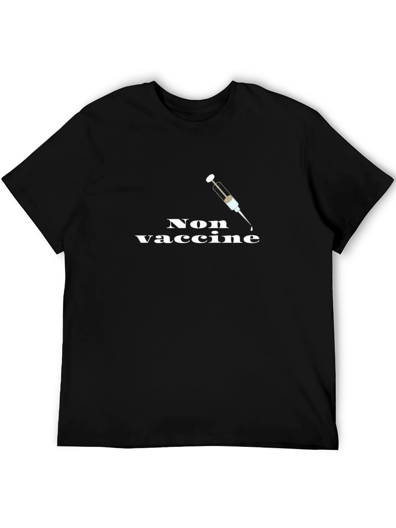 Non Vaccine Graphic T-Shirt - Anti Vaccine Tee