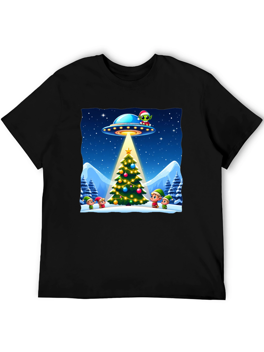 Festive UFO Christmas T-Shirt