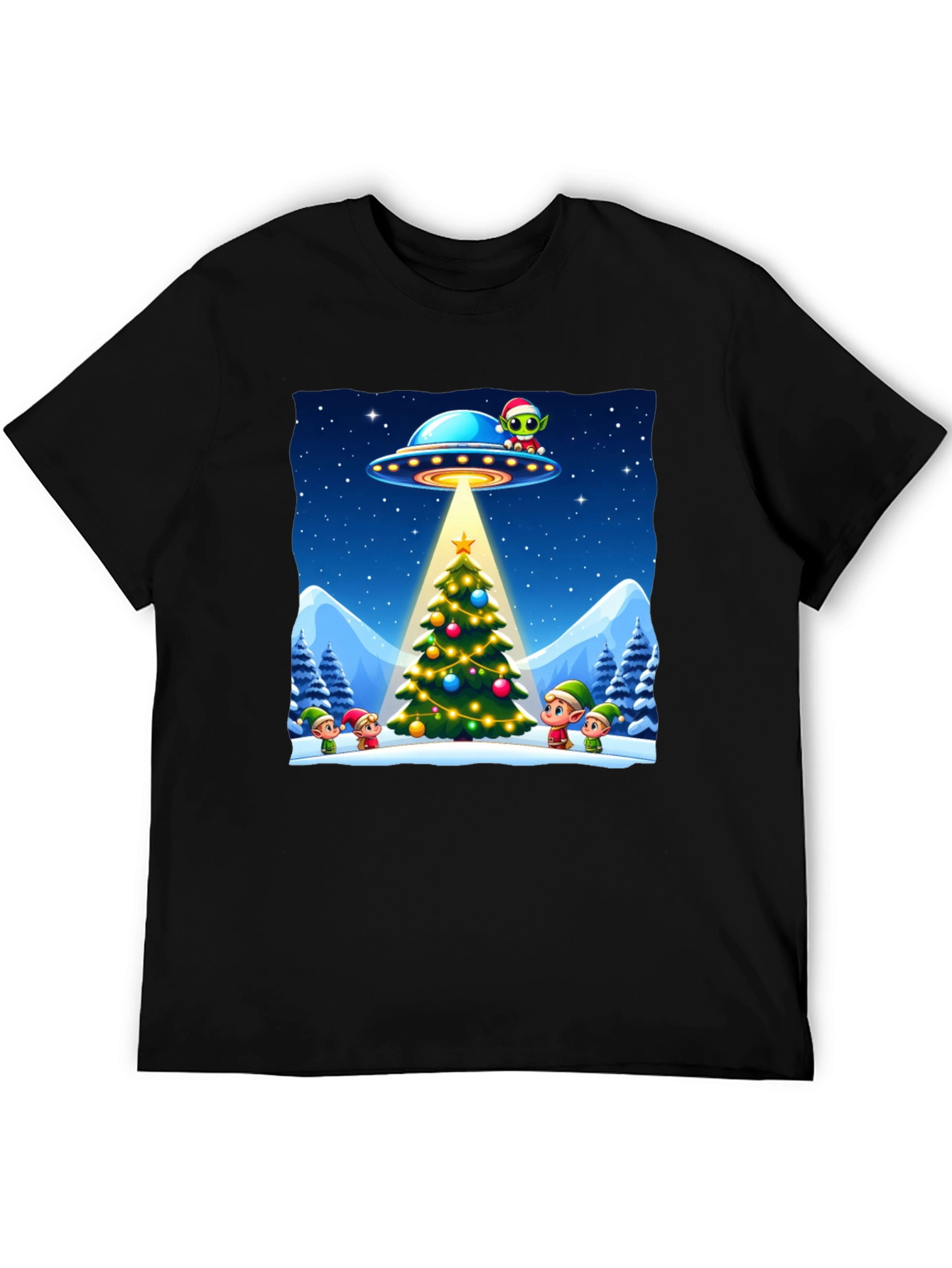 Festive UFO Christmas T-Shirt
