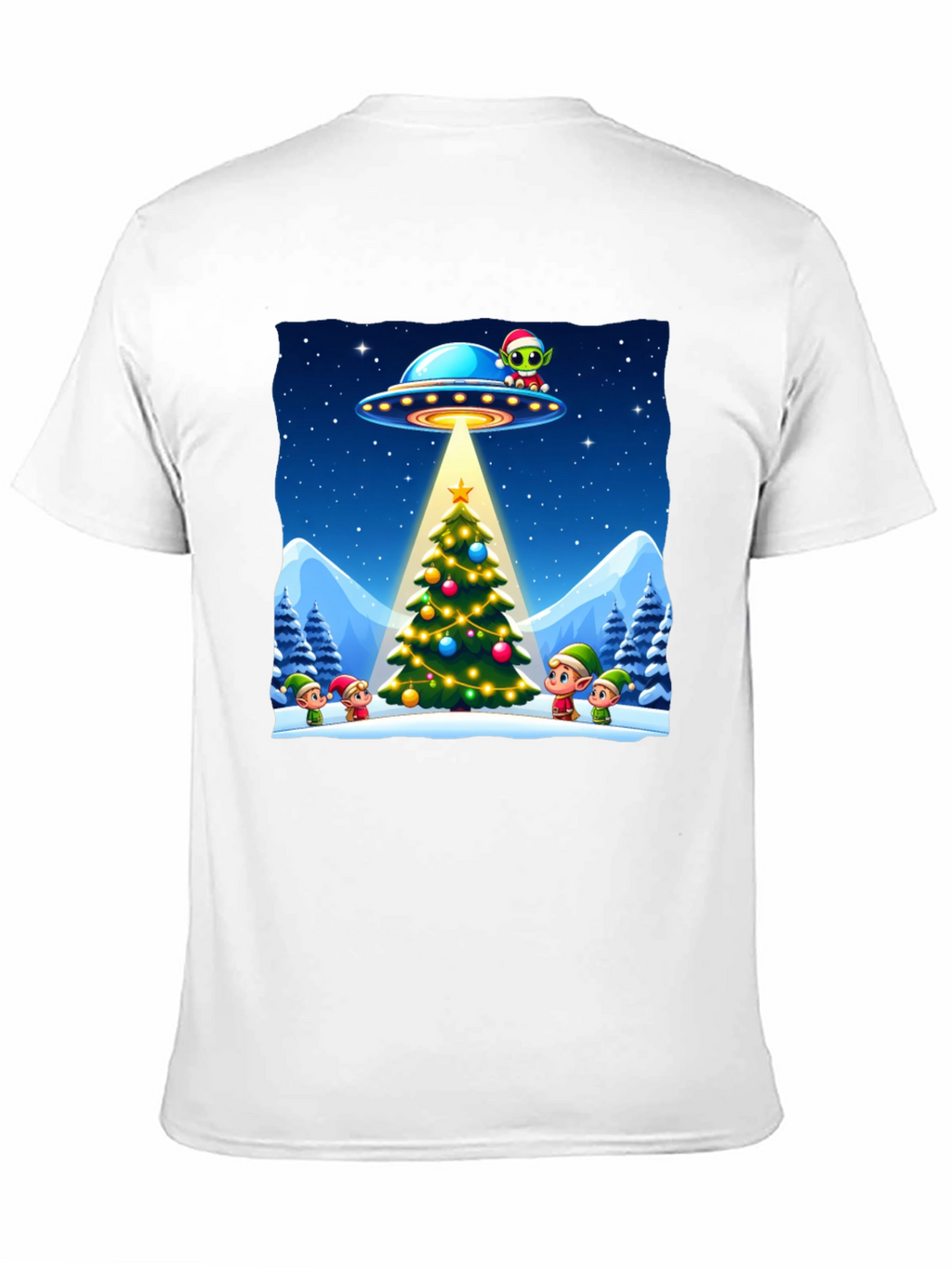 Festive UFO Christmas T-Shirt