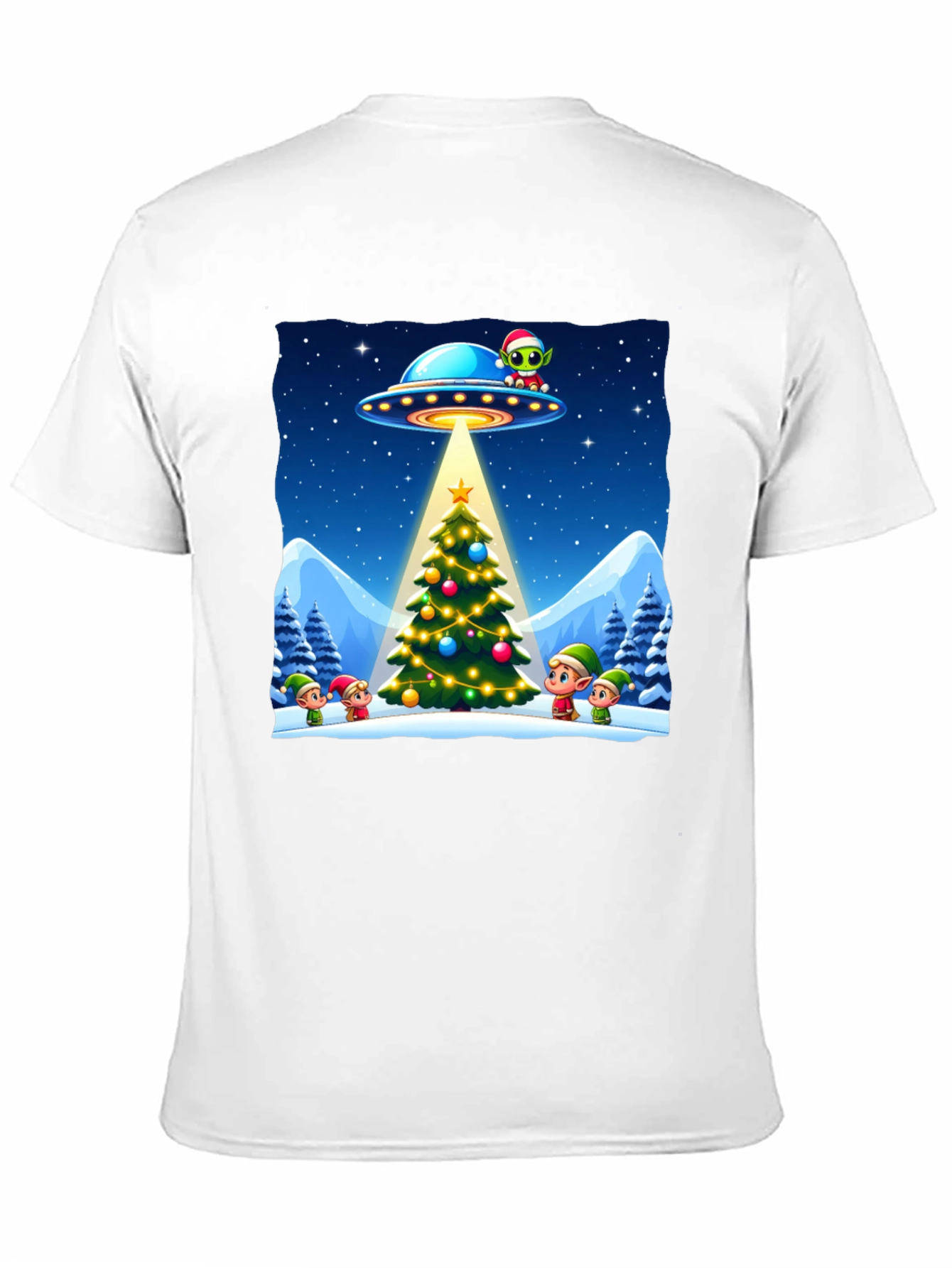 Festive UFO Christmas T-Shirt