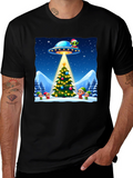 Festive UFO Christmas T-Shirt