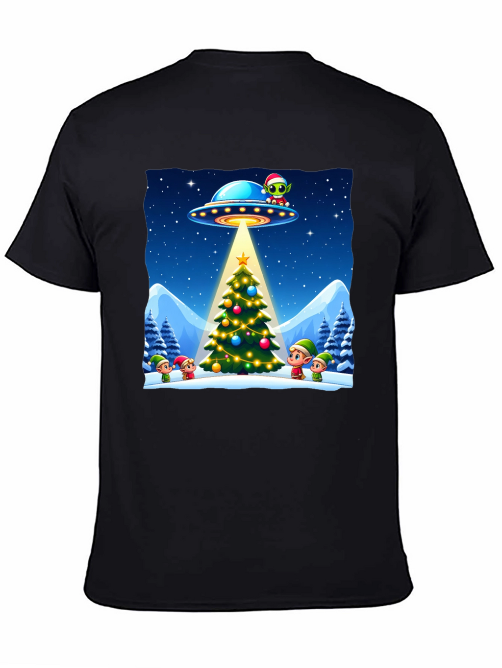 Festive UFO Christmas T-Shirt