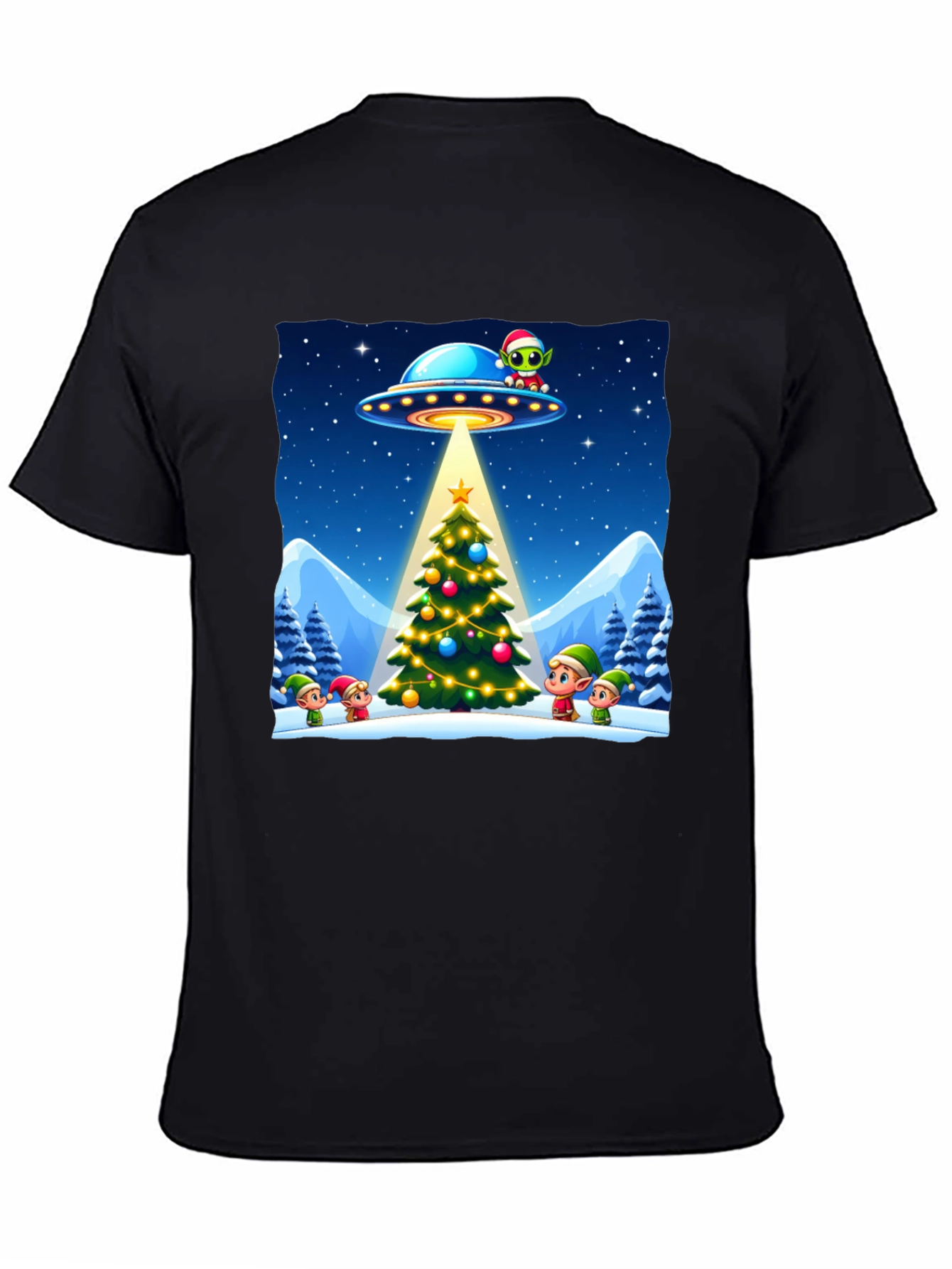 Festive UFO Christmas T-Shirt