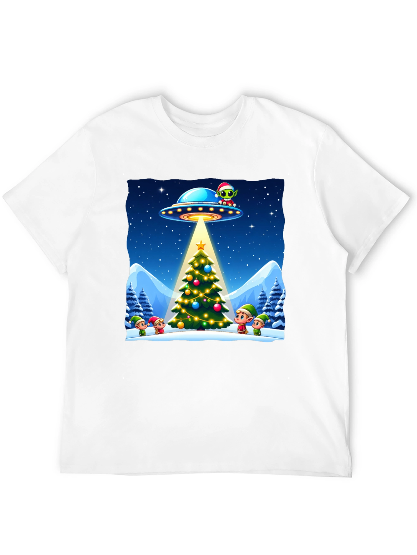 Festive UFO Christmas T-Shirt