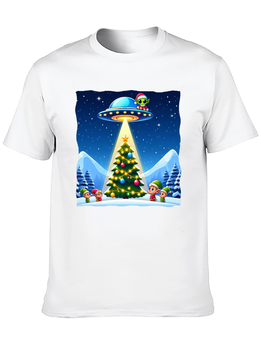Festive UFO Christmas T-Shirt