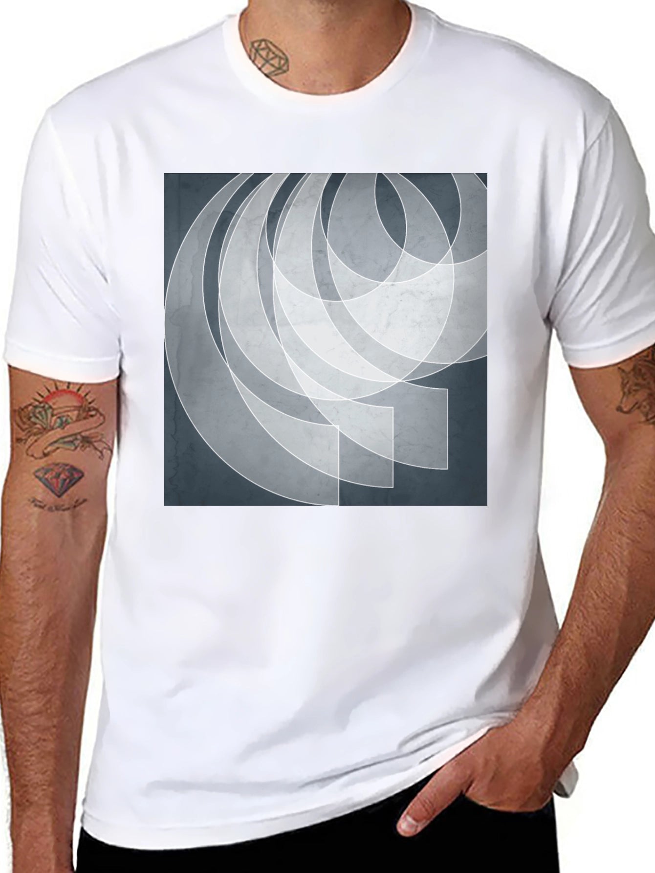 Abstract Graphic T-Shirt - Modern Artistic Tee