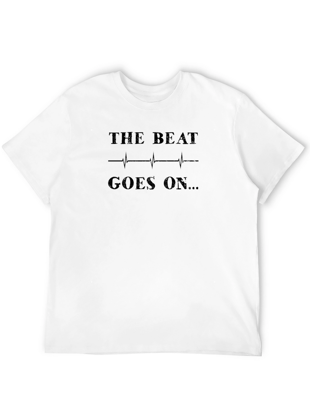 The Beat Goes On Graphic Black T-Shirt