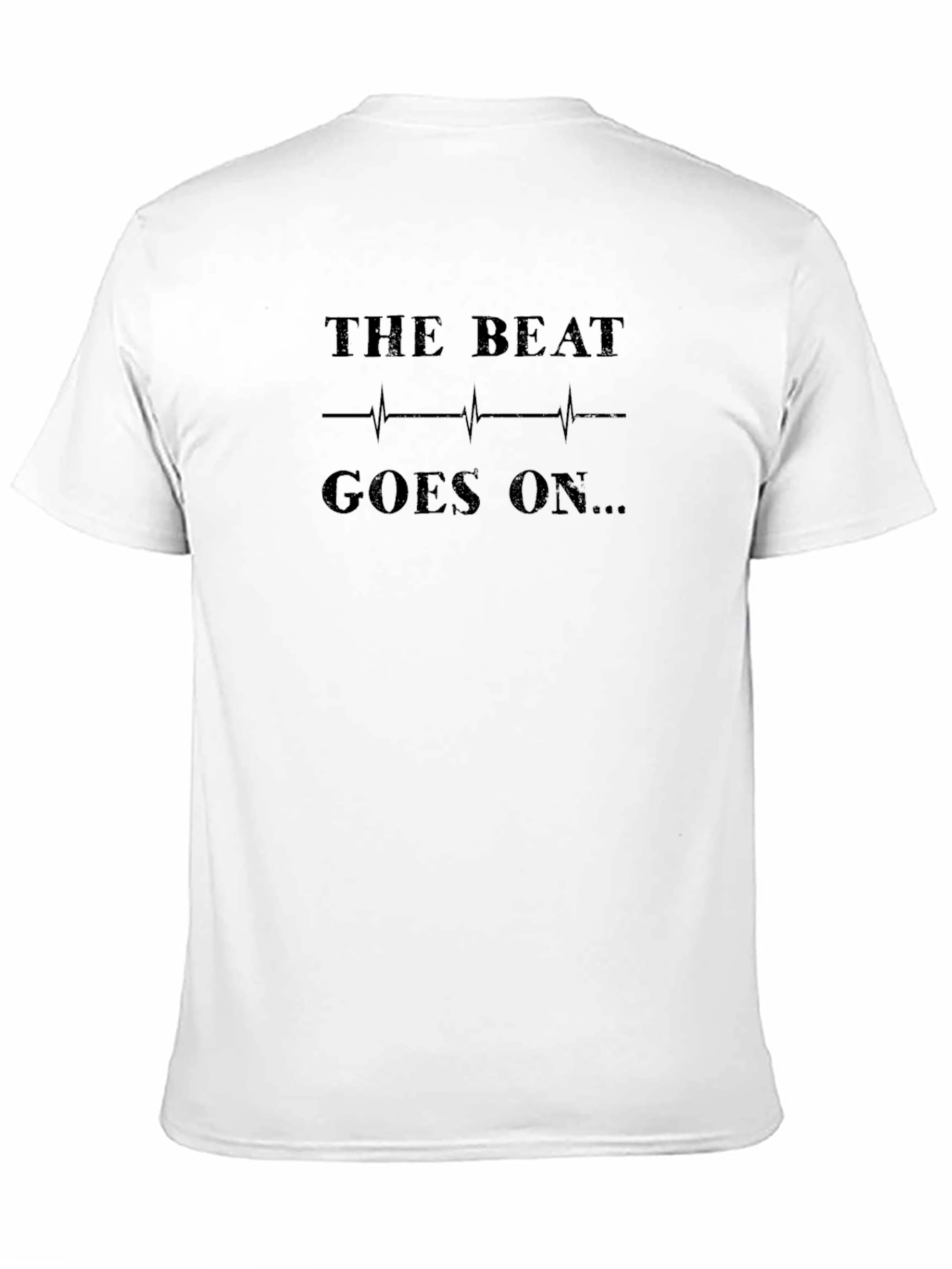 The Beat Goes On Graphic Black T-Shirt