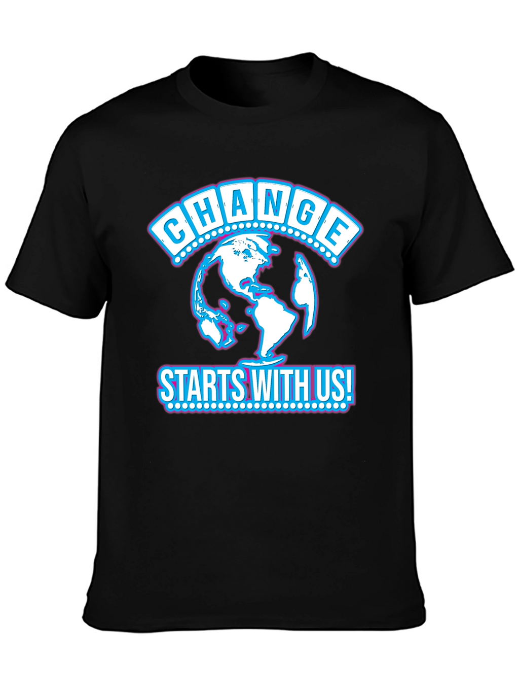 Change Starts With Us Black T-Shirt