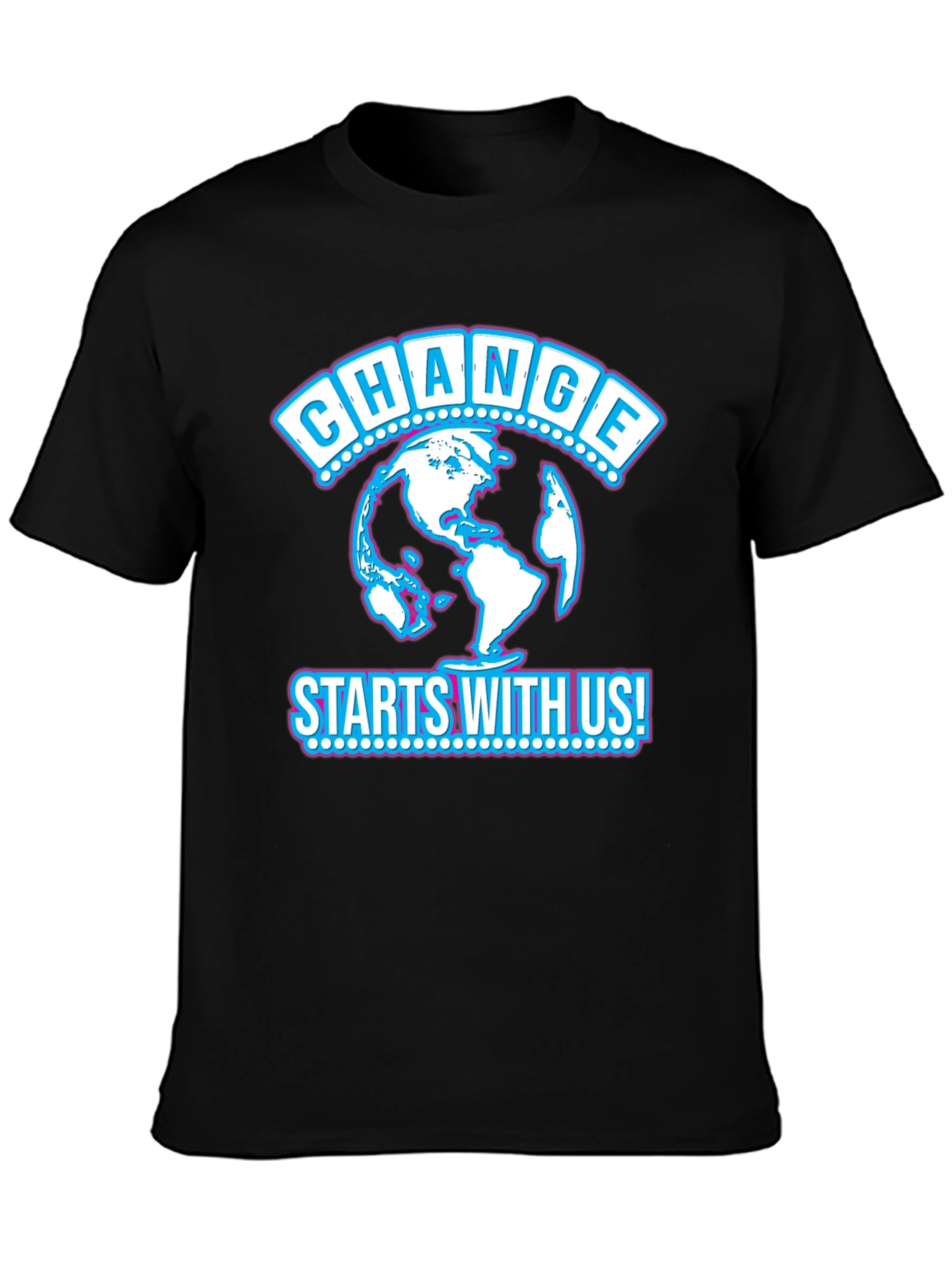 Change Starts With Us Black T-Shirt