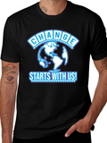 Change Starts With Us Black T-Shirt