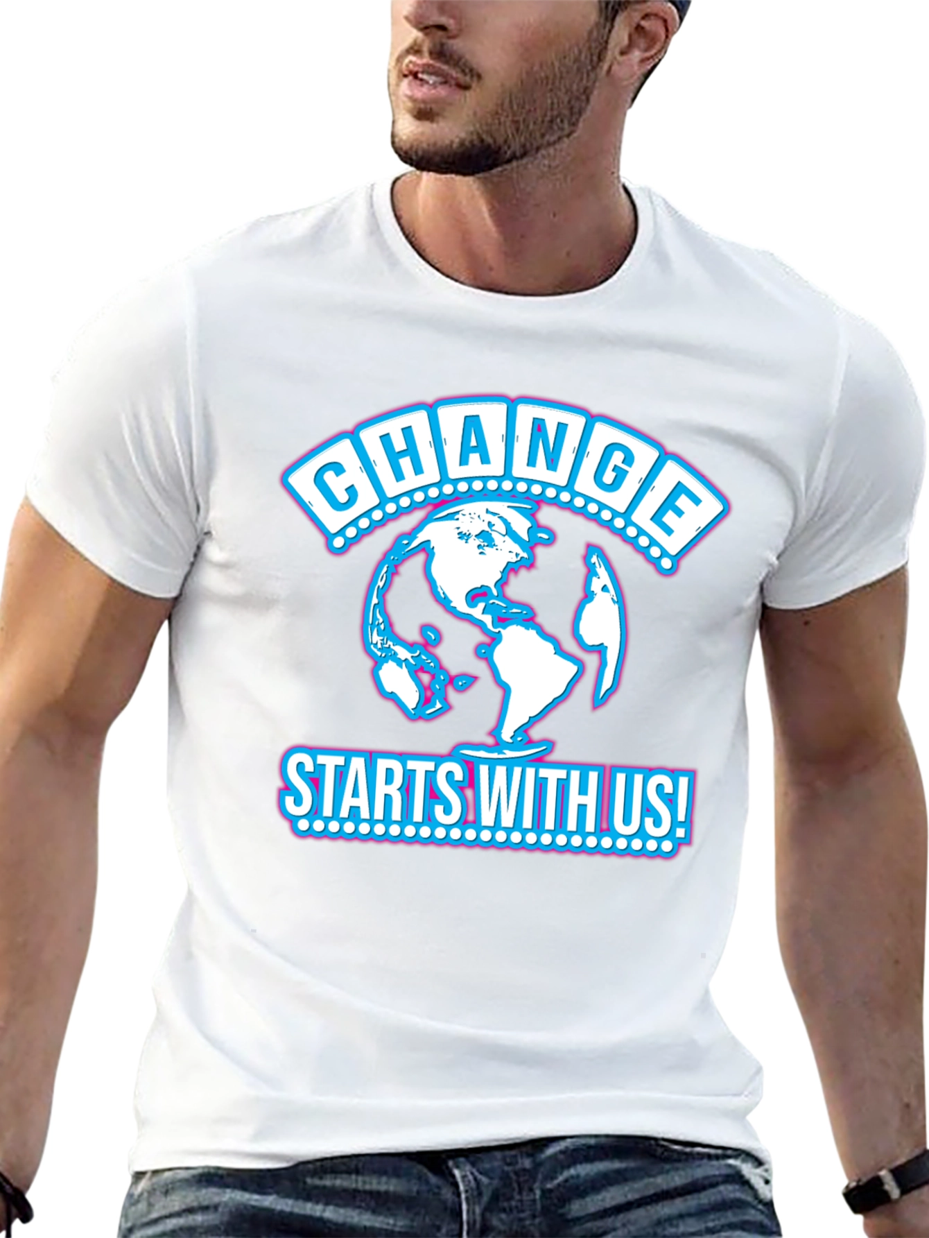 Change Starts With Us Black T-Shirt