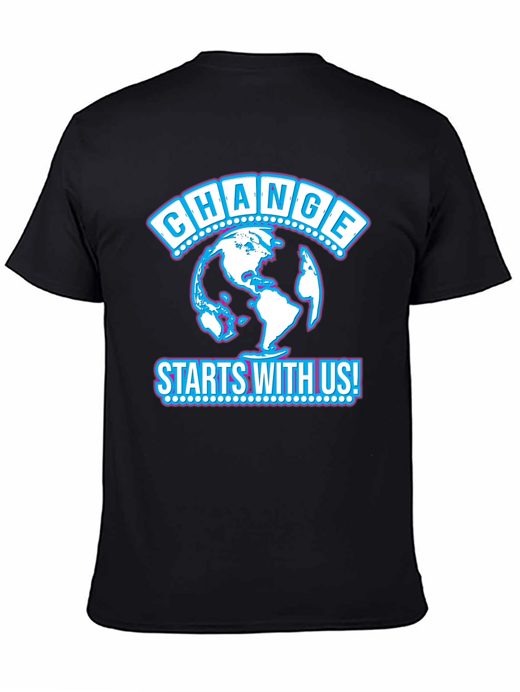 Change Starts With Us Black T-Shirt