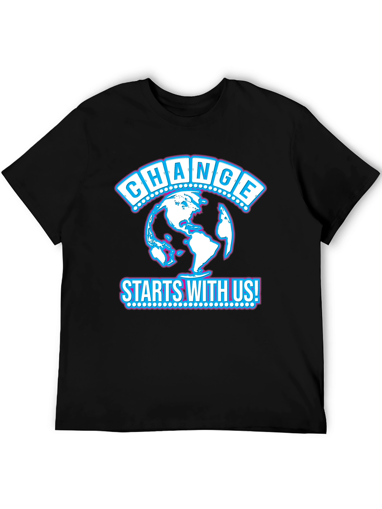 Change Starts With Us Black T-Shirt