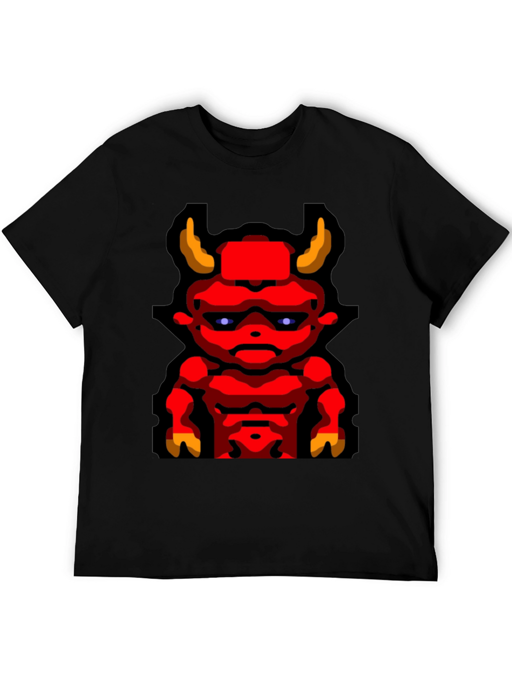 Devil Graphic T-Shirt Mens Black Tee