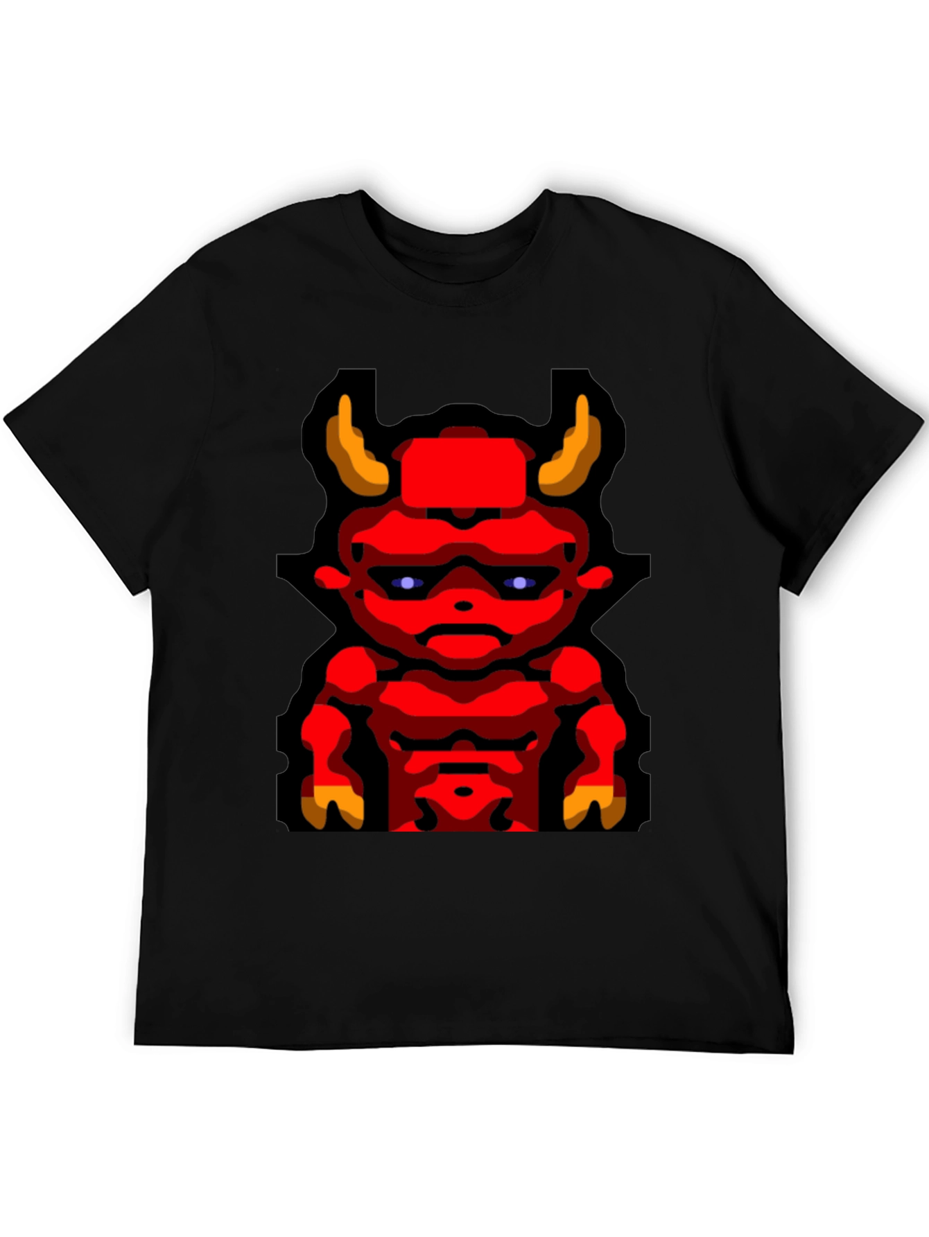 Devil Graphic T-Shirt Mens Black Tee