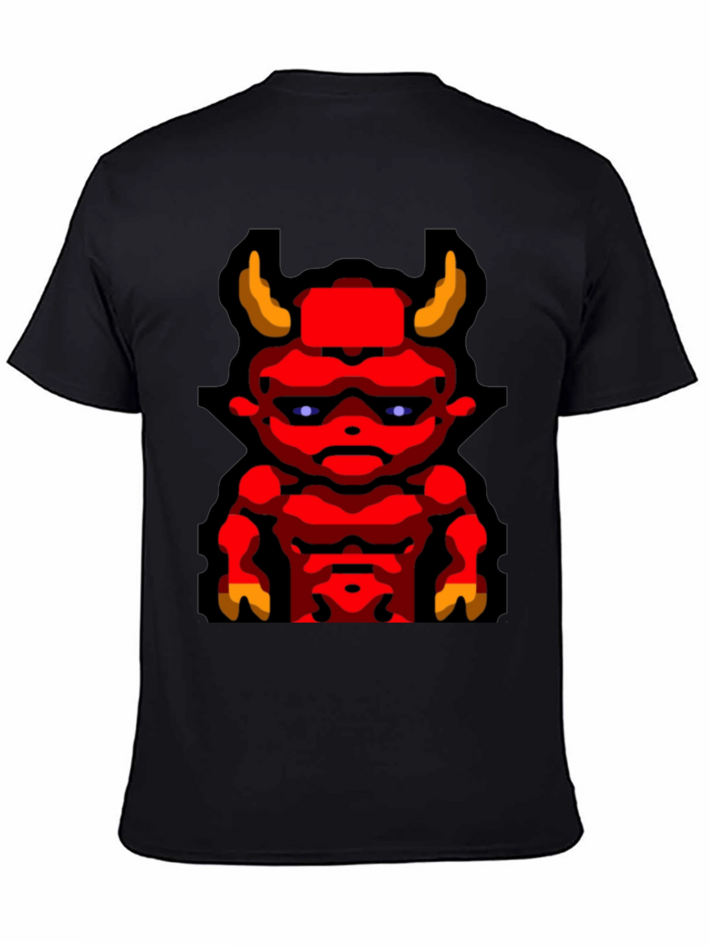 Devil Graphic T-Shirt Mens Black Tee