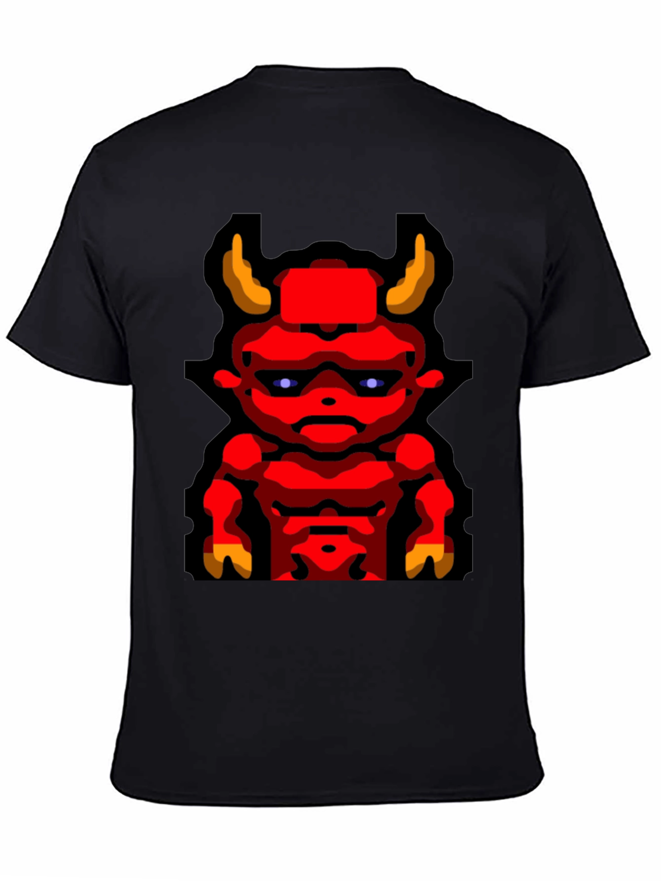 Devil Graphic T-Shirt Mens Black Tee