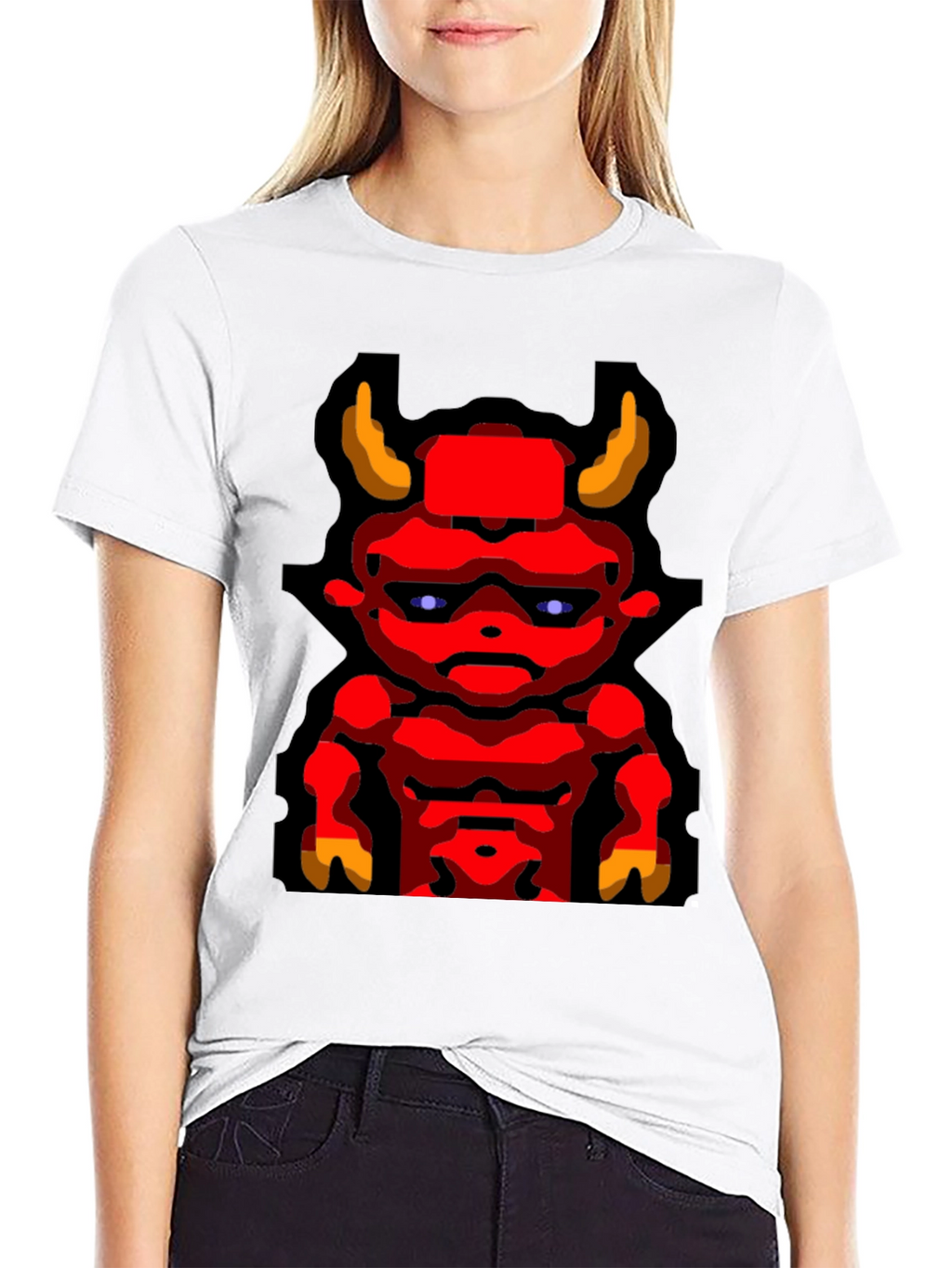 Devil Graphic T-Shirt Mens Black Tee