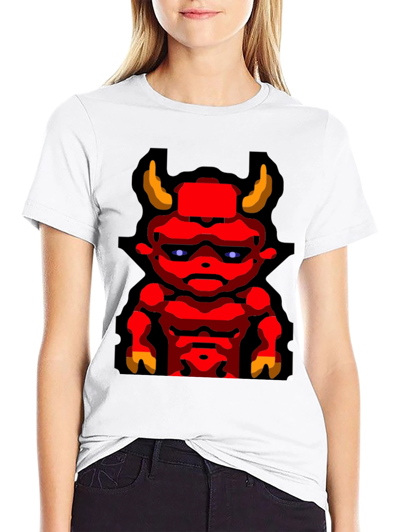 Devil Graphic T-Shirt Mens Black Tee