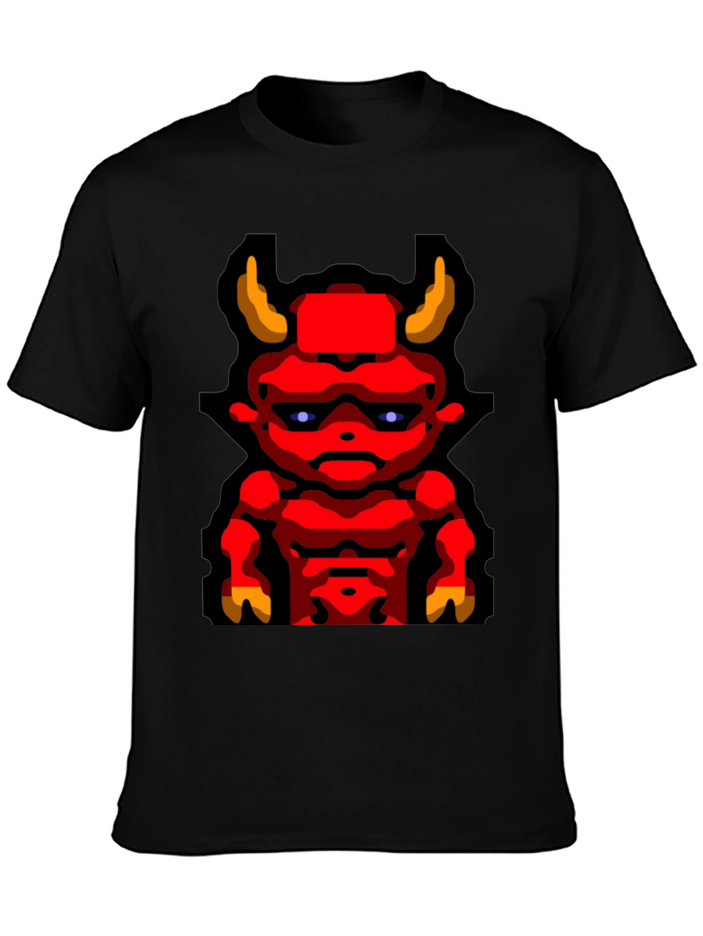 Devil Graphic T-Shirt Mens Black Tee