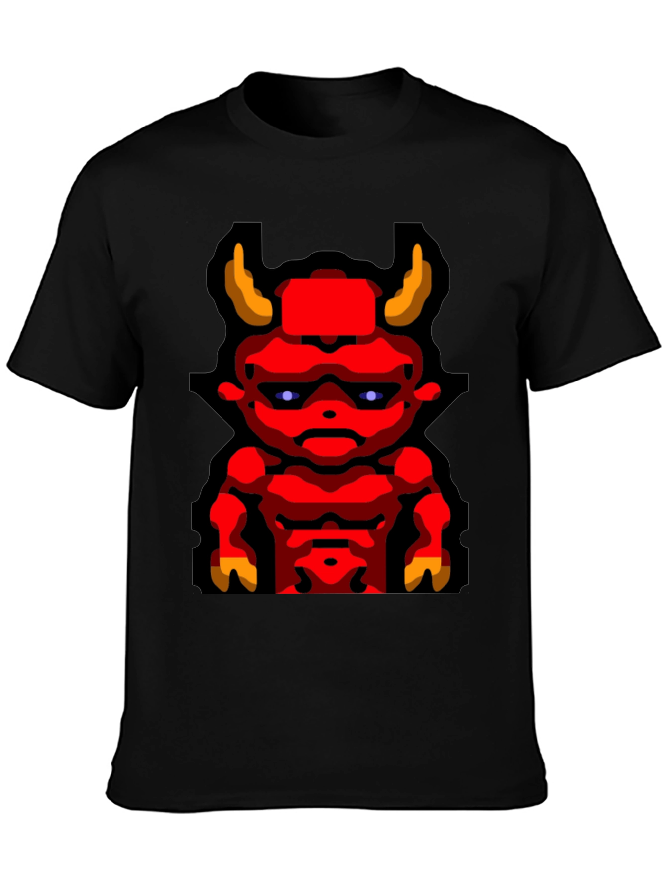 Devil Graphic T-Shirt Mens Black Tee