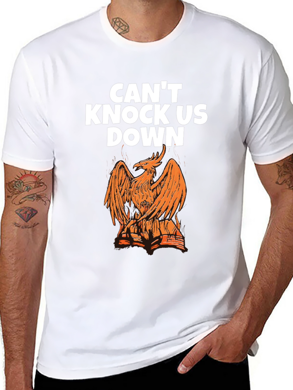 Phoenix Graphic T-Shirt - Cant Knock Us Down
