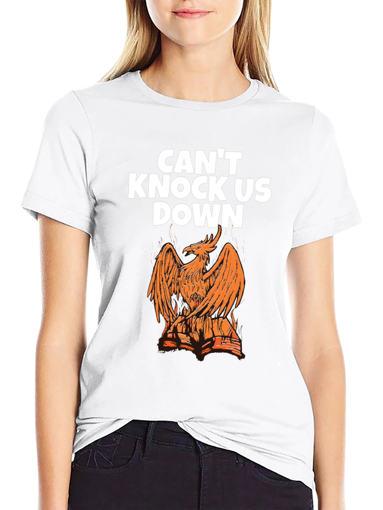 Phoenix Graphic T-Shirt - Cant Knock Us Down