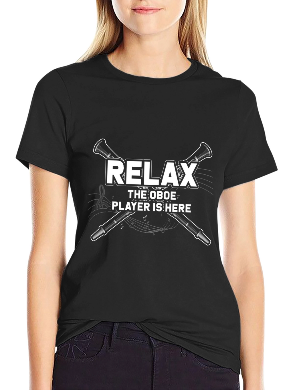 Relax Oboe Player T-Shirt - Musician Humor Tee