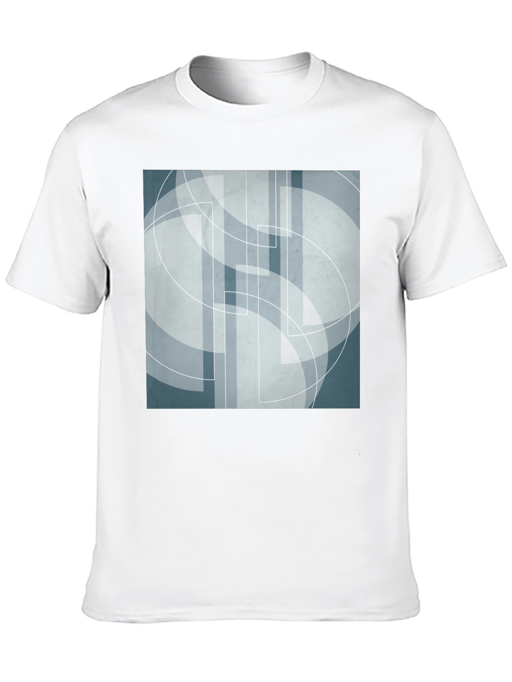 Abstract Geometric Graphic Print Tee