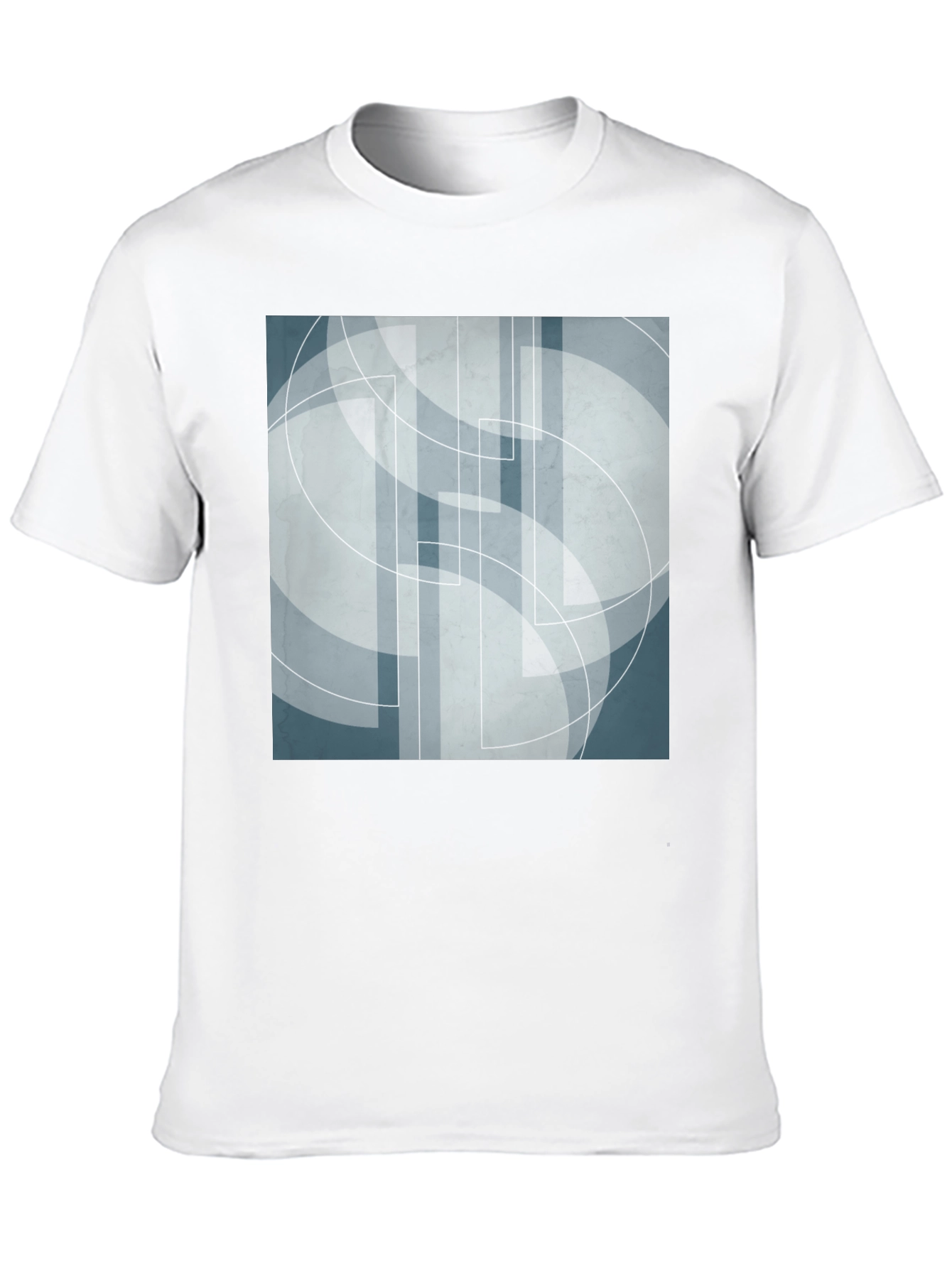 Abstract Geometric Graphic Print Tee