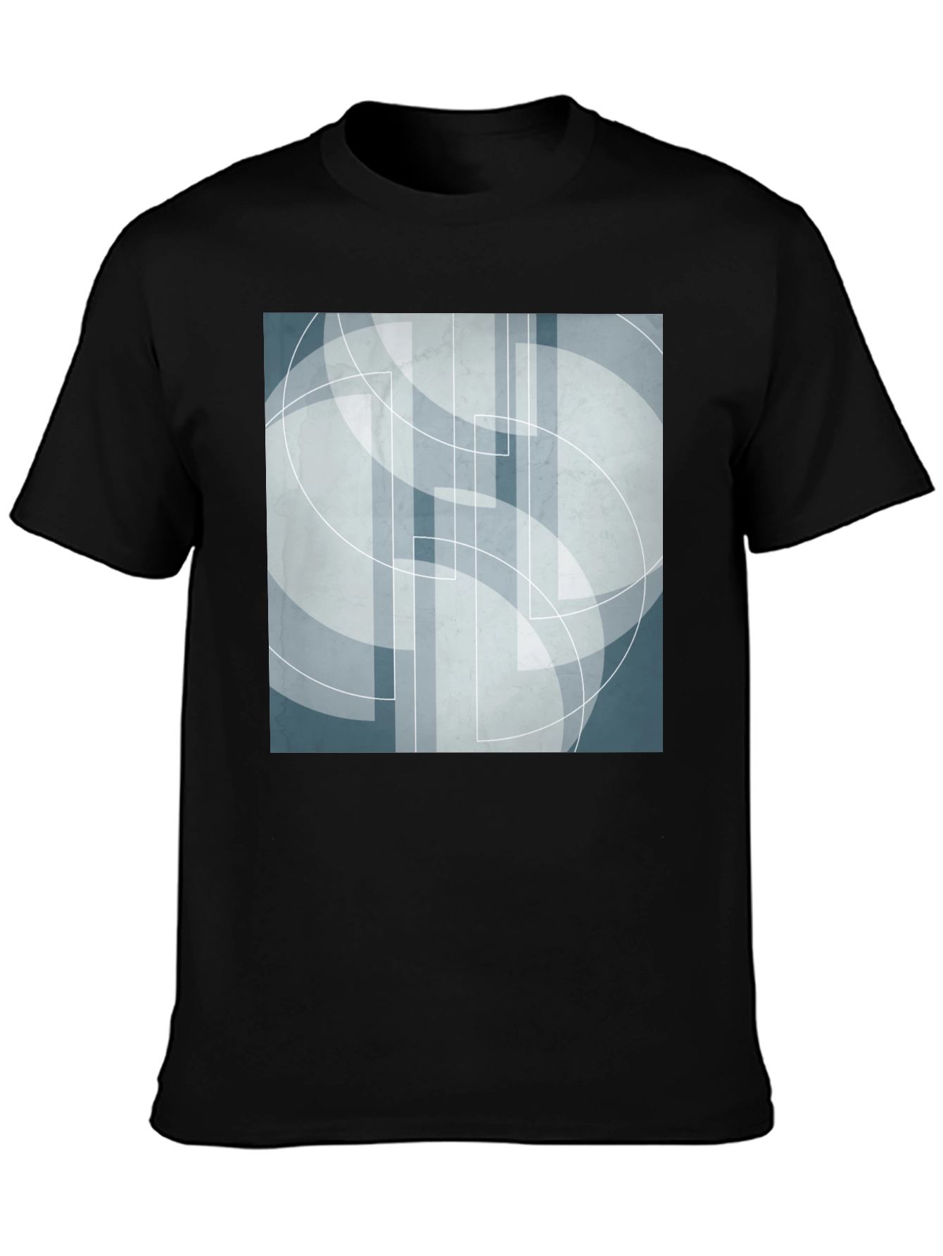 Abstract Geometric Graphic Print Tee