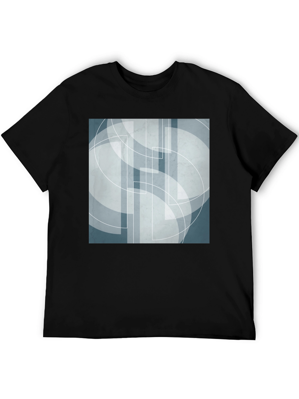 Abstract Geometric Graphic Print Tee