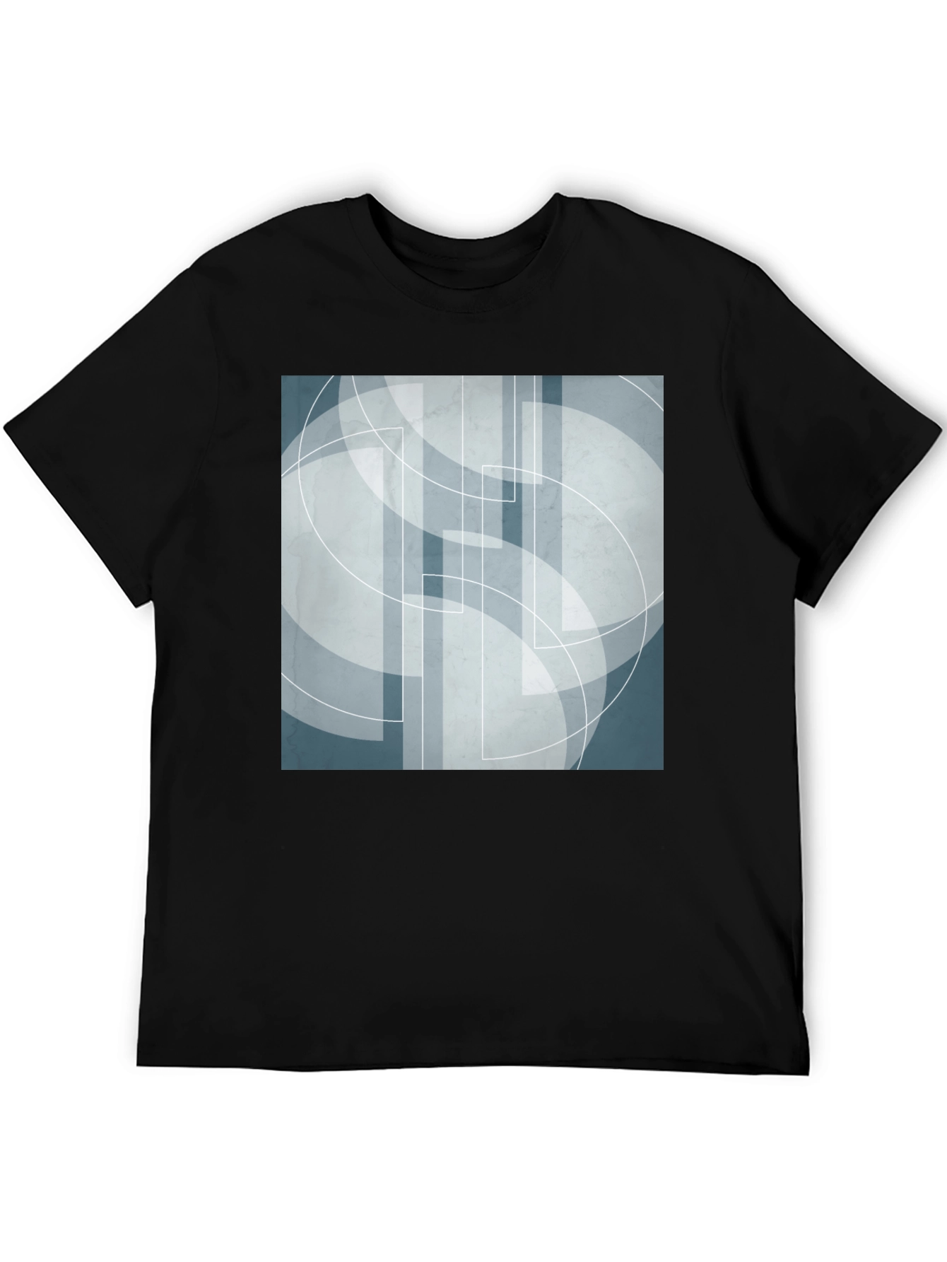 Abstract Geometric Graphic Print Tee