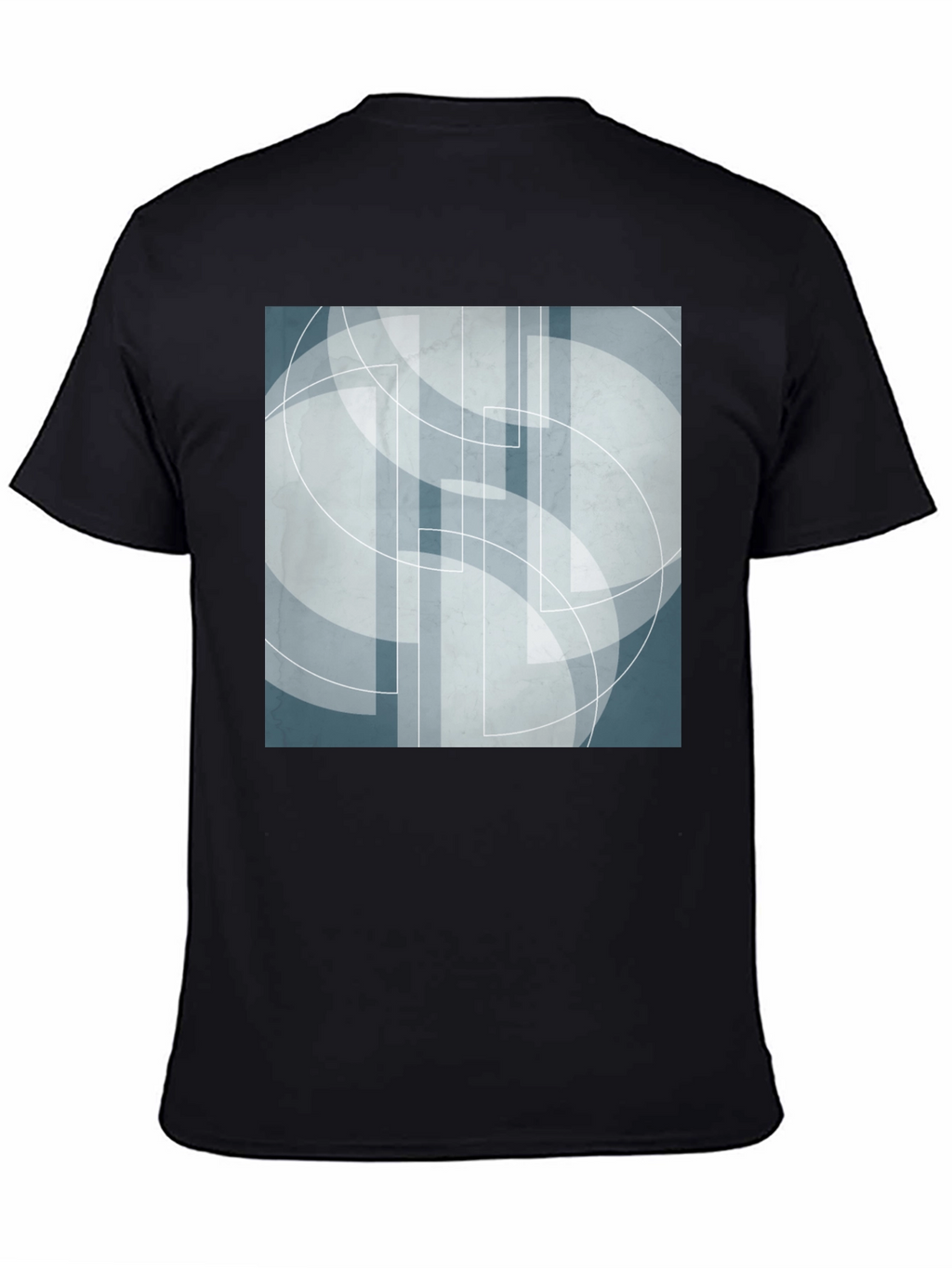 Abstract Geometric Graphic Print Tee