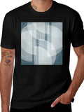 Abstract Geometric Graphic Print Tee
