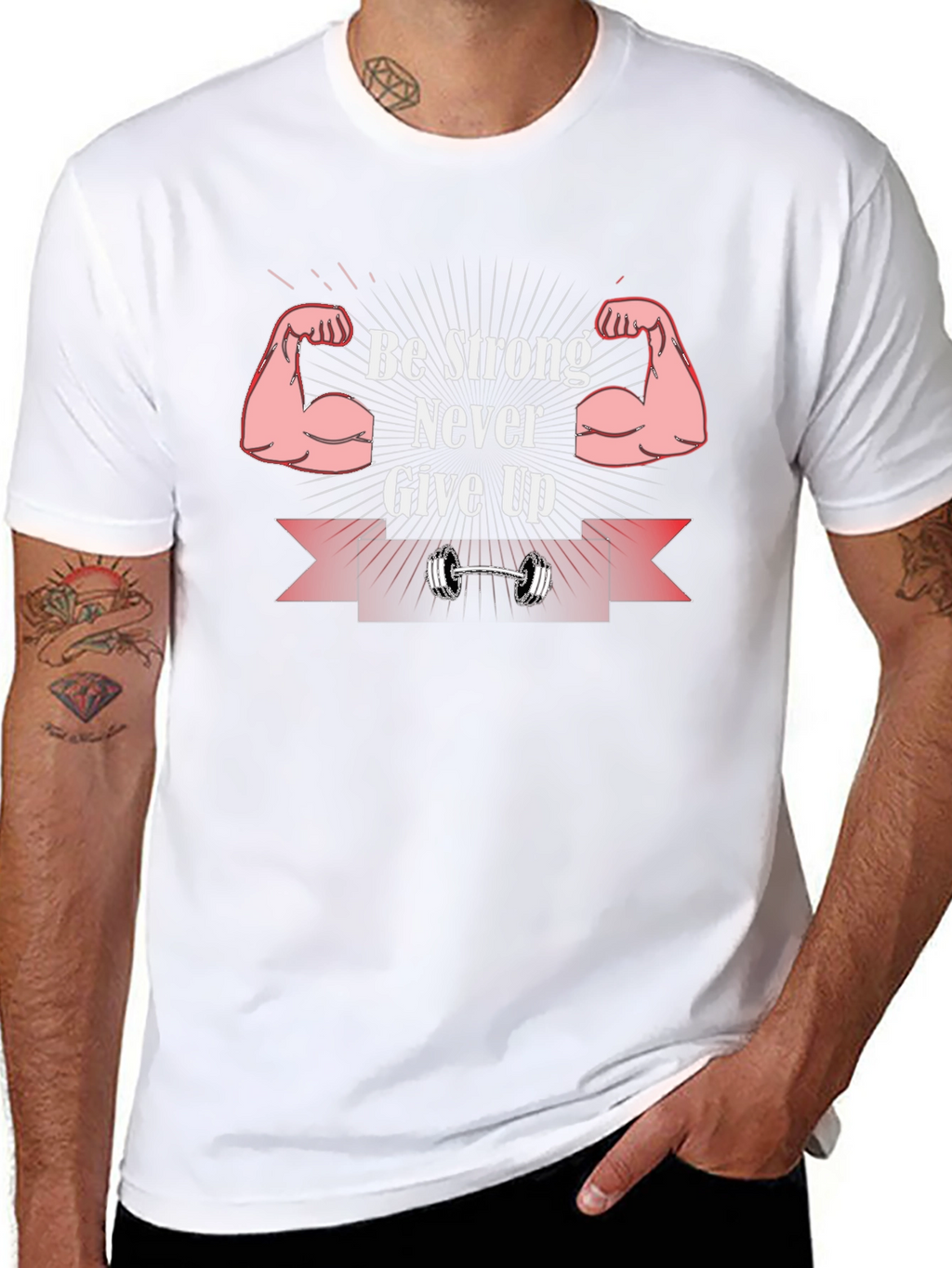 Be Strong Never Give Up Graphic T-Shirt