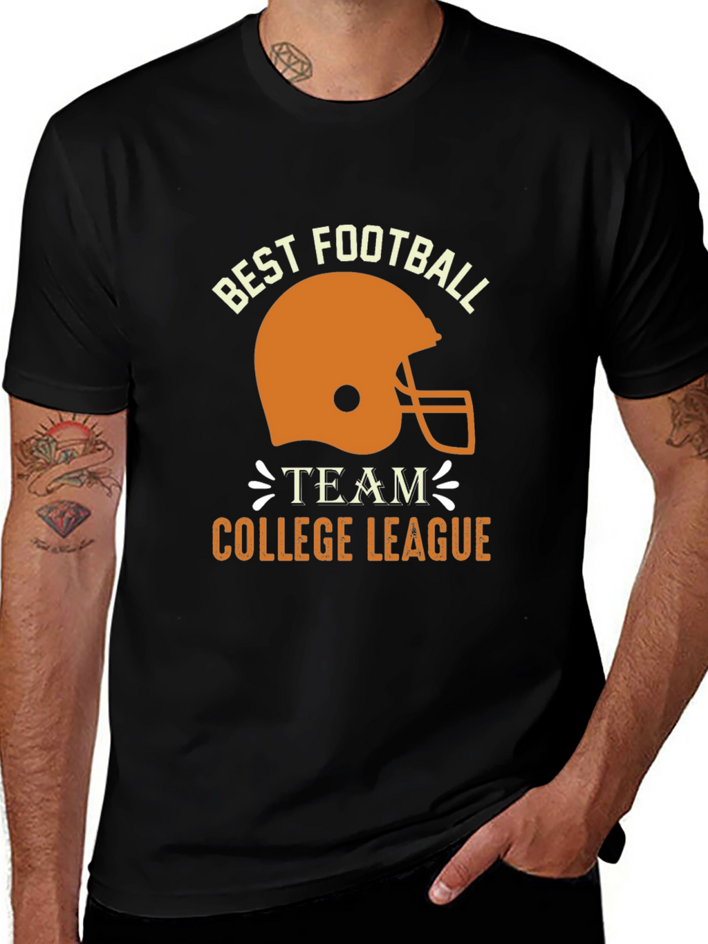 Best Football Team College League Graphic T-Shirt
