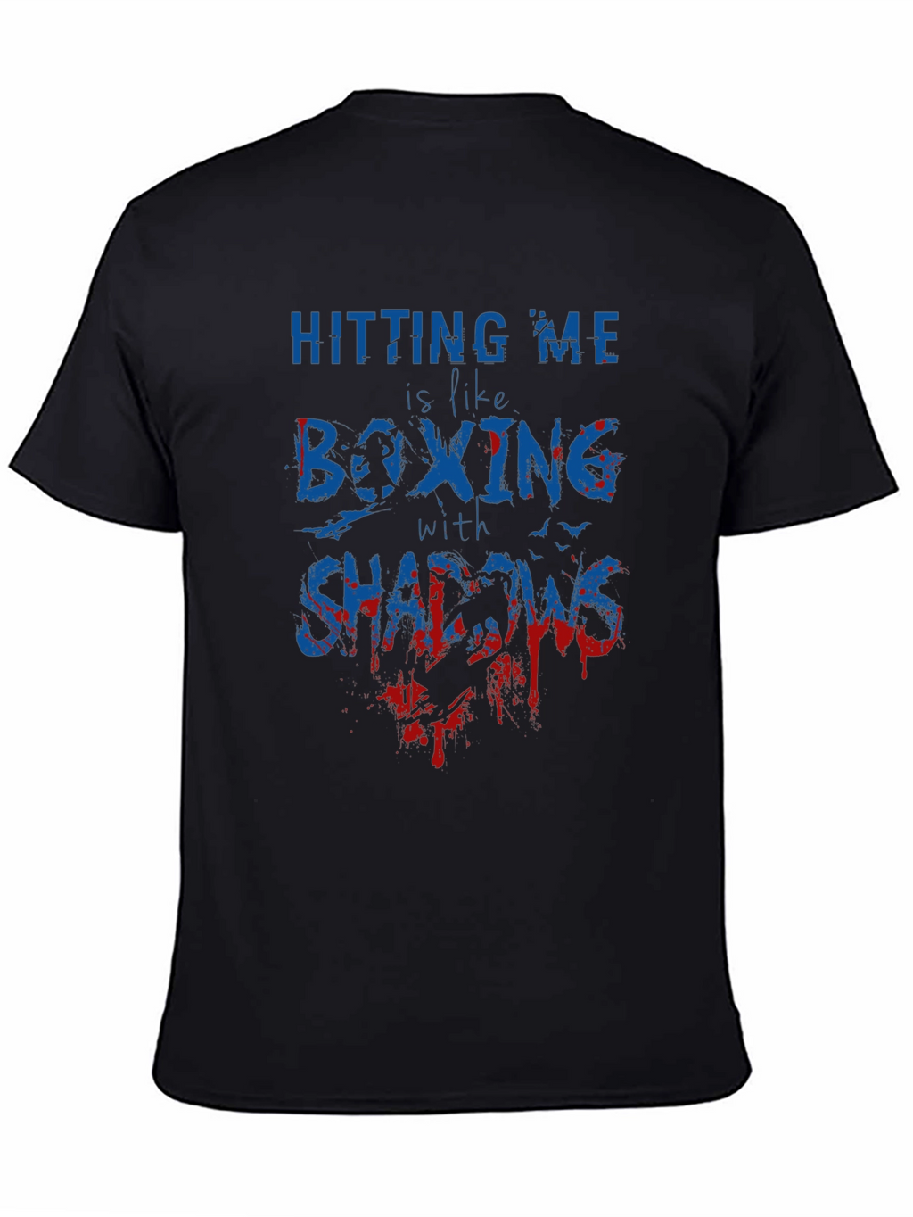 Boxing with Shadows Graphic Tee - Black Cotton