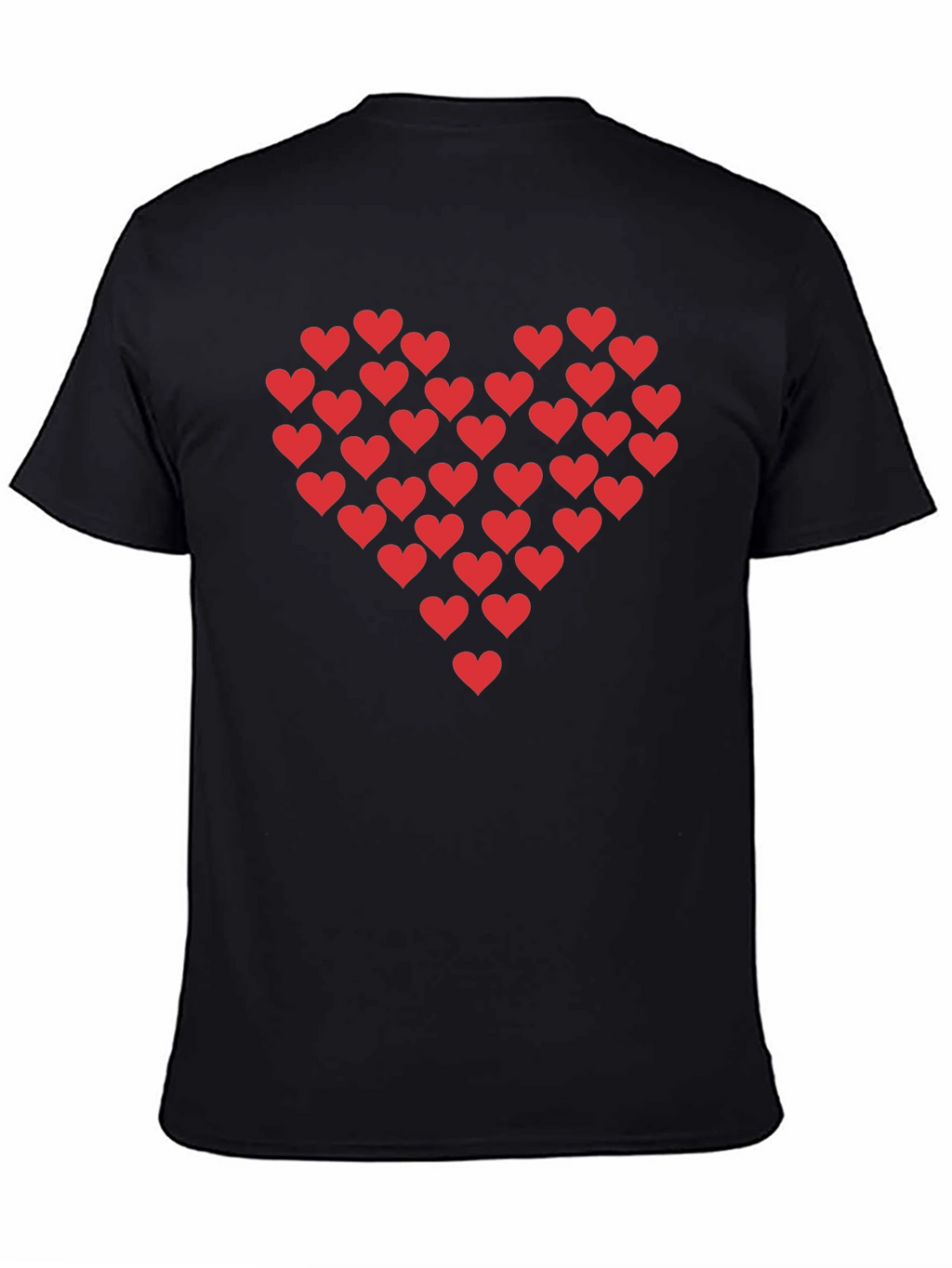 Heart of Hearts Graphic Black T-Shirt