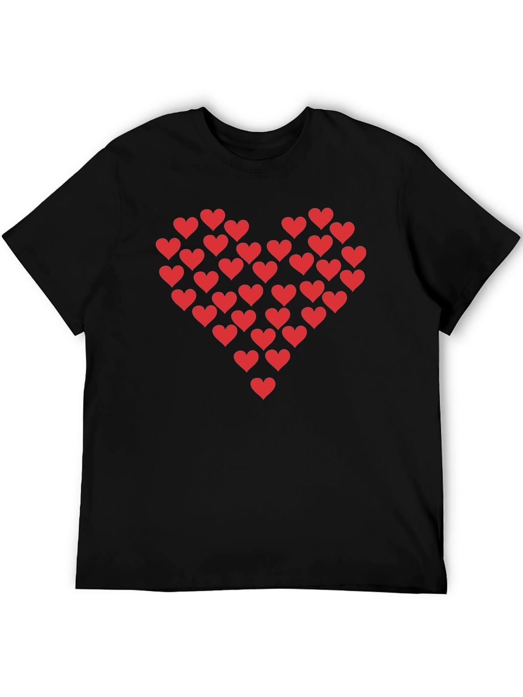 Heart of Hearts Graphic Black T-Shirt